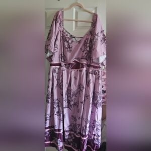 BloomChic Mauve Tiered Dress